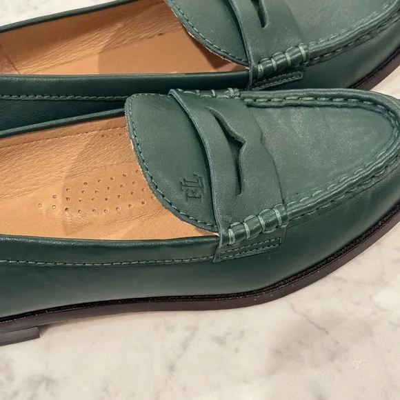 Ralph Lauren Women's Dark Green Loafers - Picture 4 of 4